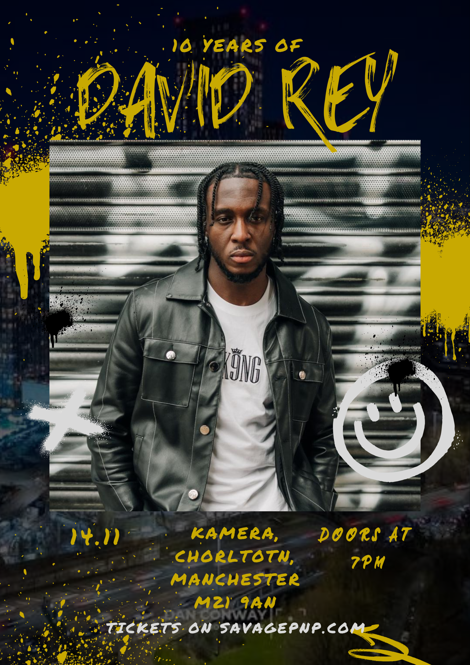 Graffiti Abstract Music Tour Concert Poster
